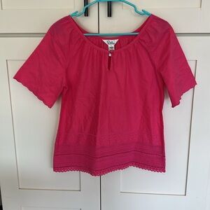 Lilly Pulitzer Eyelet Short Sleeve Top
